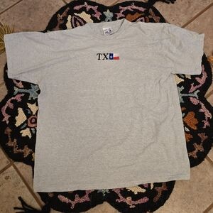🔥🔥Made In USA Single Stitch Gray TX Graphic T-Shirt🔥🔥